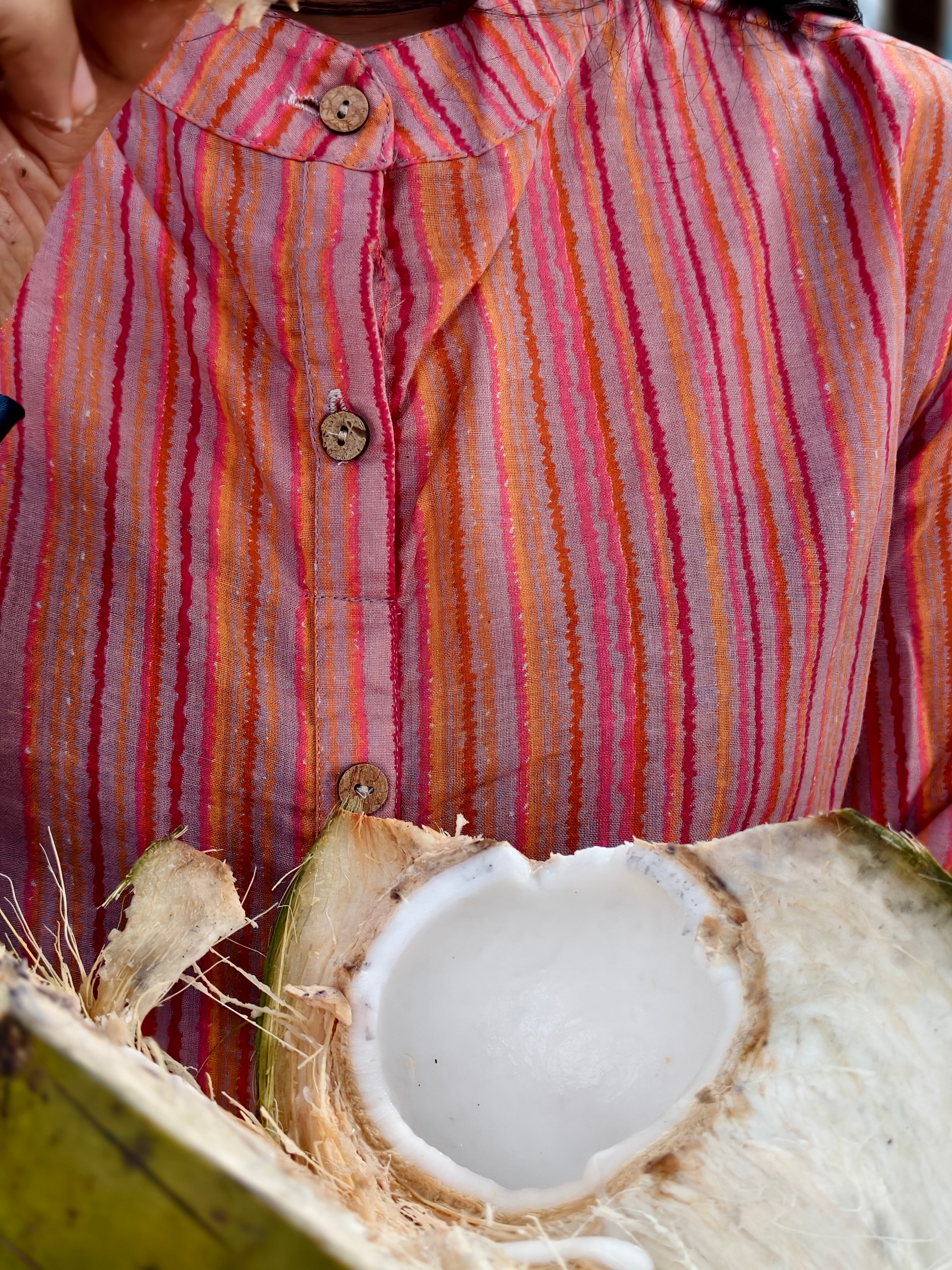 Salmon Pink Multitone Cord-set