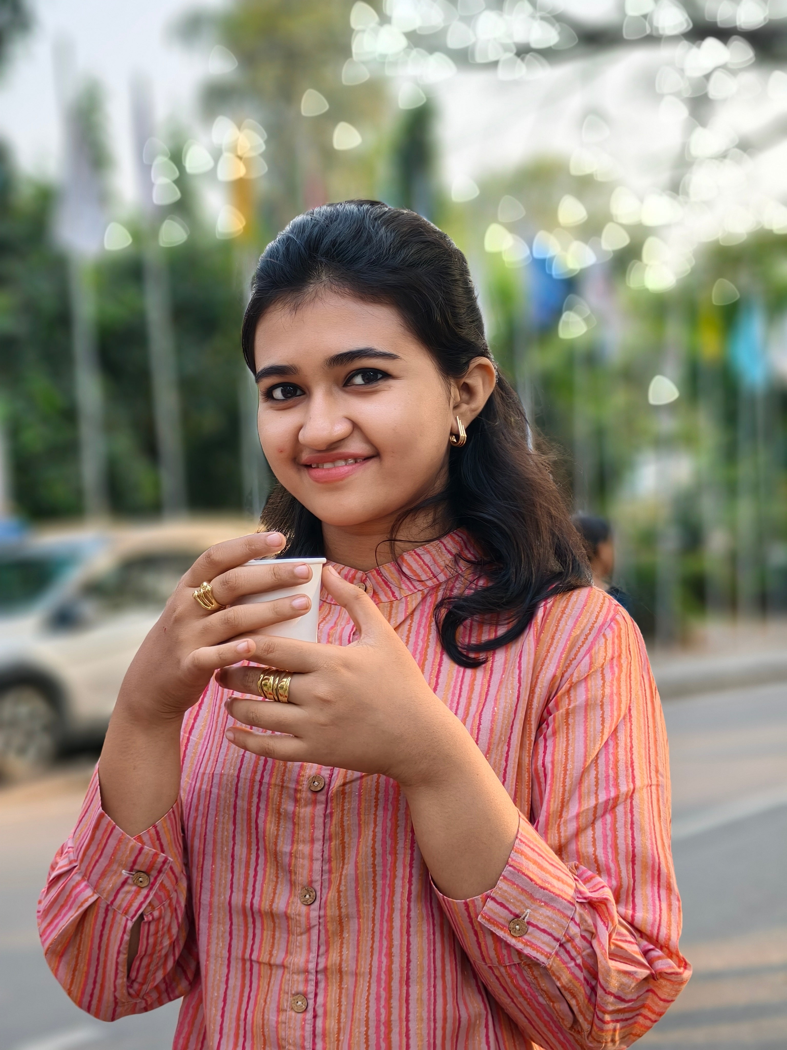 Salmon Pink Multitone Cord-set