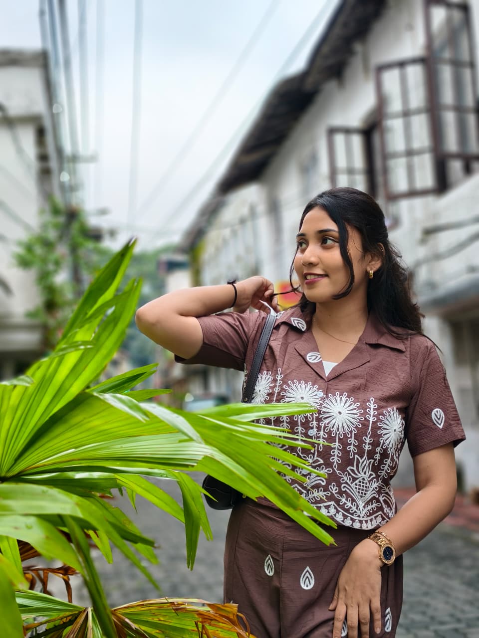 Crisp Brown Cord-Set