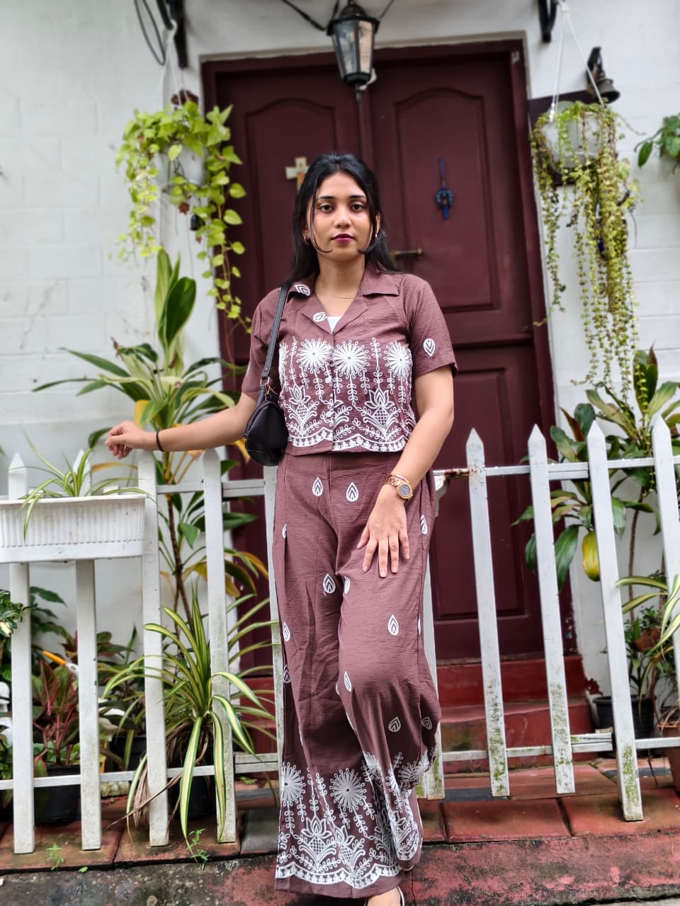 Crisp Brown Cord-Set